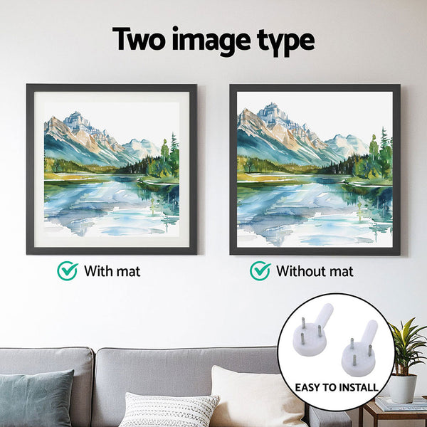 Artiss 2 Piece Photo Picture Collage Frame Set Black 16 x 16in
