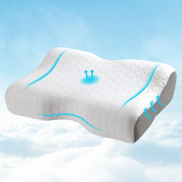 Giselle Bedding Memory Foam Contour Neck Pillow