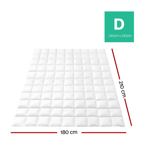 Giselle Bedding 95 / 5 Goose Feather Down 700gsm Quilt Doona Duvet Super King