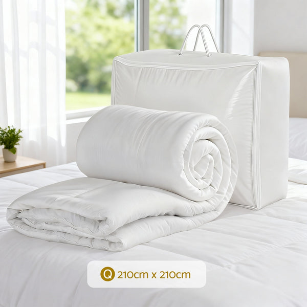Giselle Bedding 400GSM Microfibre Quilt Doona Duvet Queen