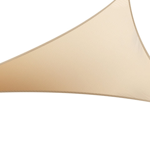 Instahut Shade Sail Cloth Shadecloth Canopy Triangular 185gsm 6.1x6.1x6.1M Beige