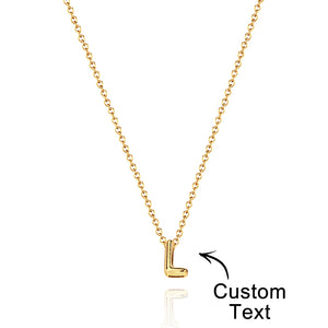 Custom Name 3D Bubble Balloon Letters Necklace Fantastic Gift