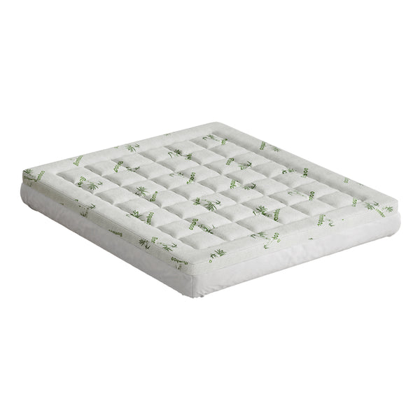 Giselle Bedding Microfibre Mattress Topper Pillowtop Bamboo 7.5cm King