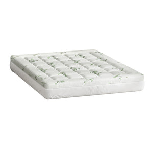Giselle Bedding Microfibre Mattress Topper Pillowtop Bamboo 7.5cm Queen
