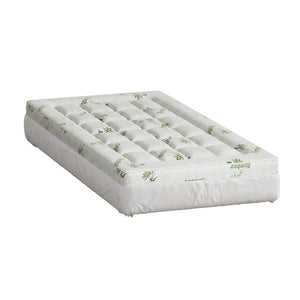 Giselle Bedding Microfibre Mattress Topper Pillowtop Bamboo 7.5cm Single
