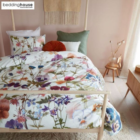Bedding House Violeta Floral Cotton Sateen Quilt Doona Duvet Cover King
