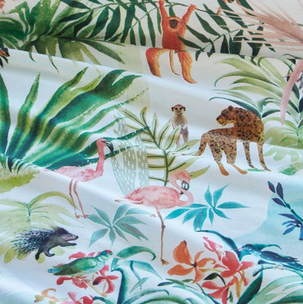 Bedding House Paradise Lost Jungle Animal Cotton Quilt Doona Duvet Cover King