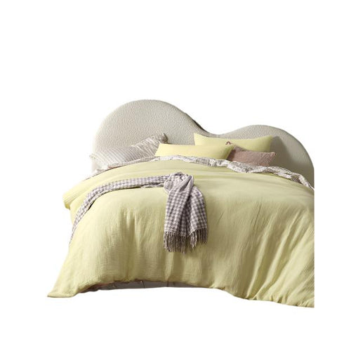 Vintage Design Homewares Hugo Butter Cotton Gauze Quilt Cover Set King