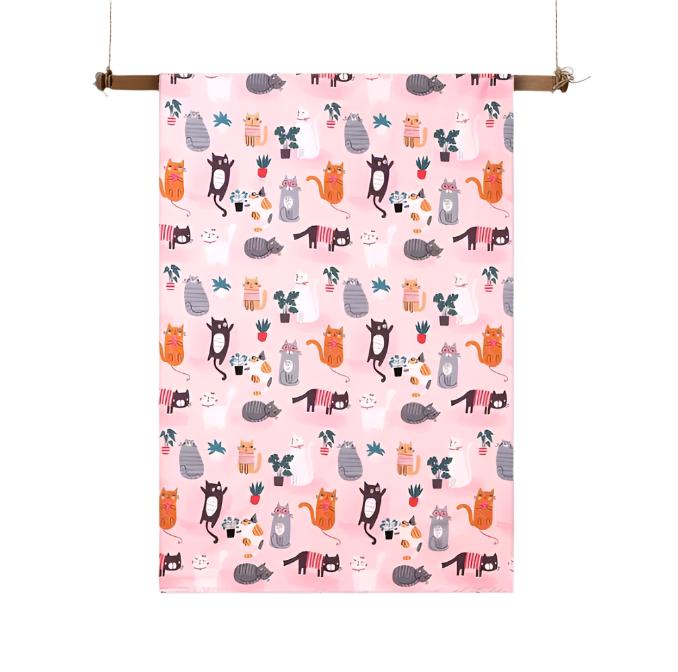 Happy Kids Miaow Cats Glow in the Dark Quilt Doona Duvet Cover Set Double