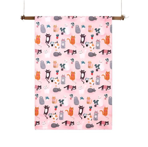 Happy Kids Miaow Cats Glow in the Dark Quilt Doona Duvet Cover Set Double