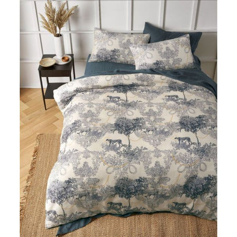 The Big Sleep Matteo Printed Microfibre Quilt Doona Duvet Cover Grey Queen