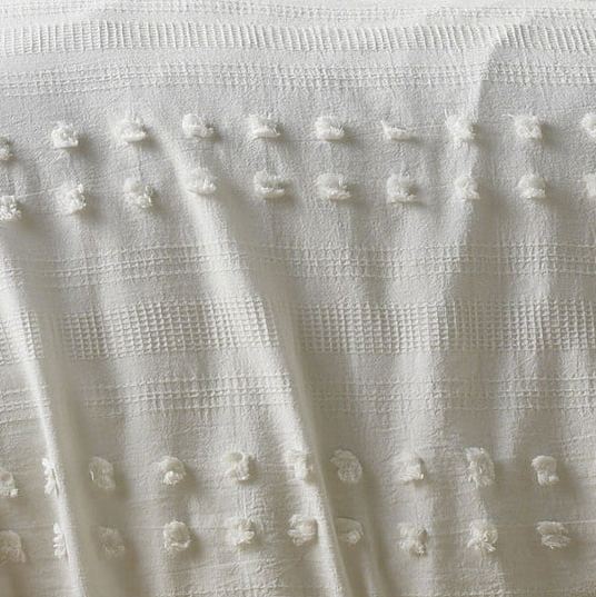 Vintage Design Homewares Sans Sovci Snow White Cotton Quilt Doona Duvet Cover Double
