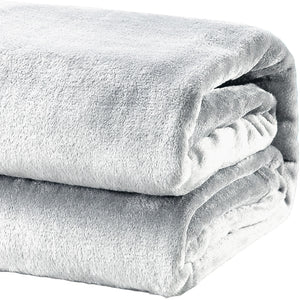 Renee Taylor Heavyweight Acrylic Mink Dove Grey Blanket Throw Rug 220 x 240cm