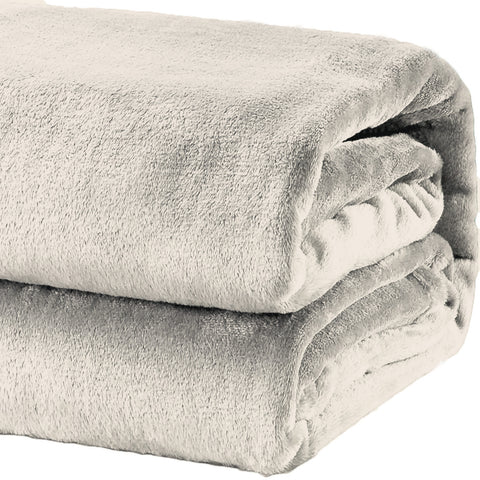 Renee Taylor Heavyweight Acrylic Mink Taupe Blanket Throw Rug 220 x 240cm