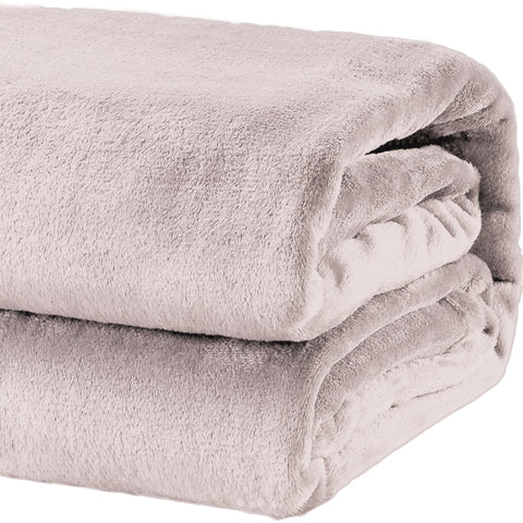 Renee Taylor Heavyweight Acrylic Mink Rose Blanket Throw Rug 220 x 240cm