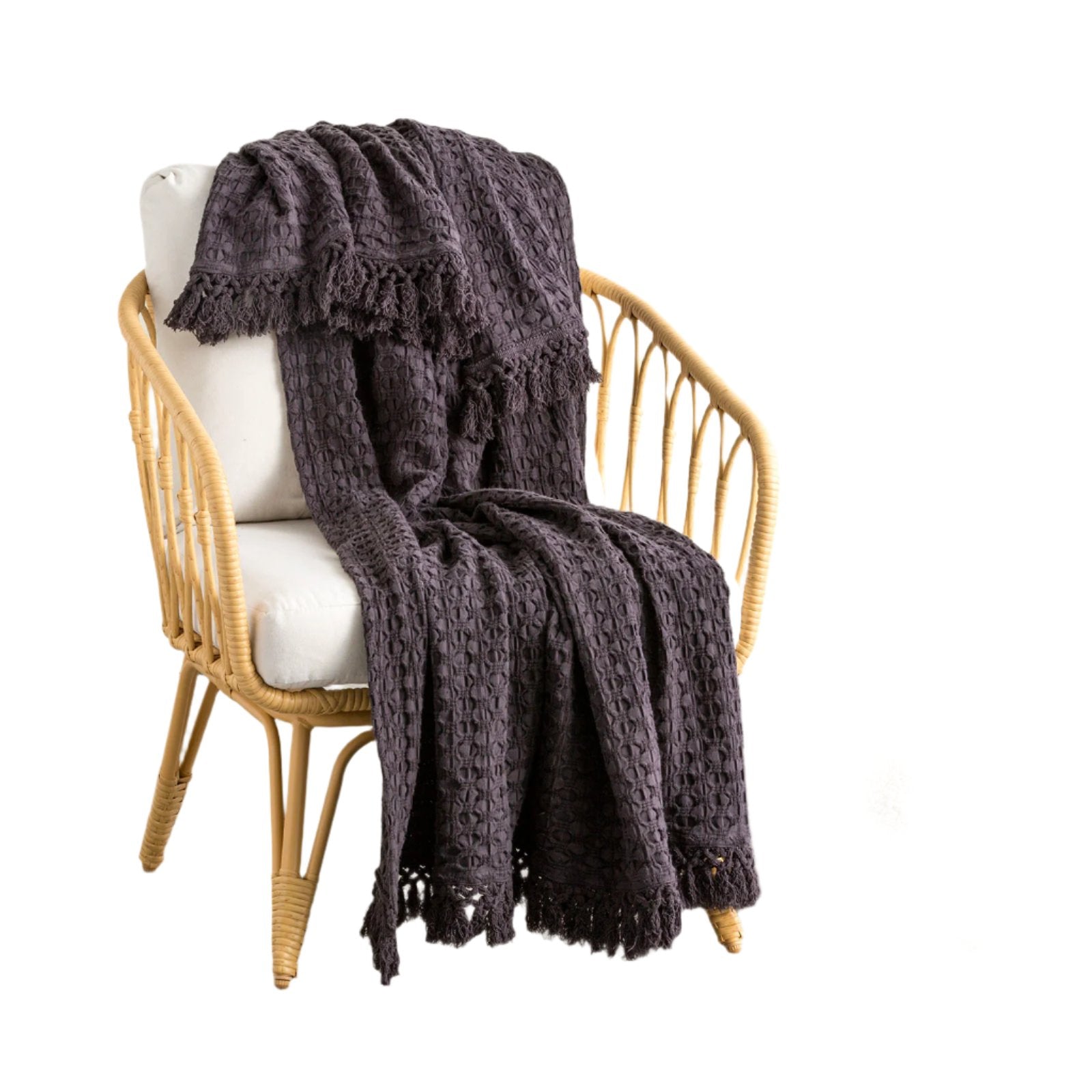 Renee Taylor Alysian Magnet Cotton Throw Rug Blanket 130 x 200cm