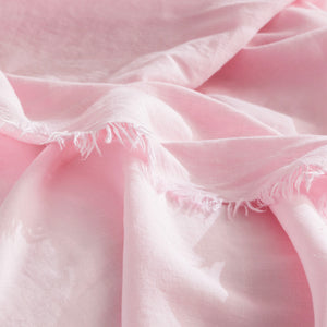 Renee Taylor Cavallo Stone Washed Linen Rose Pink Throw 130 x 200cm