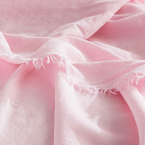 Renee Taylor Cavallo Stone Washed Linen Rose Pink Throw 130 x 200cm