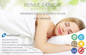 Renee Taylor 800gms Microfibre Soft Medium Pillow 48 x 73cm