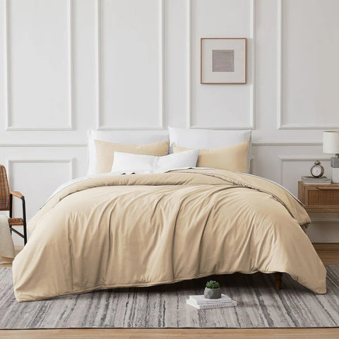 Renee Taylor 700TC Tencel Lyocell Cotton Quilt Doona Duvet Cover Bone King