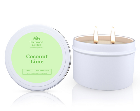 Sherwood Garden Coconut Lime Soy Wax Candle Tin 165g