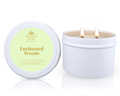 Sherwood Garden Enchanted Woods Soy Wax Candle Tin 165g