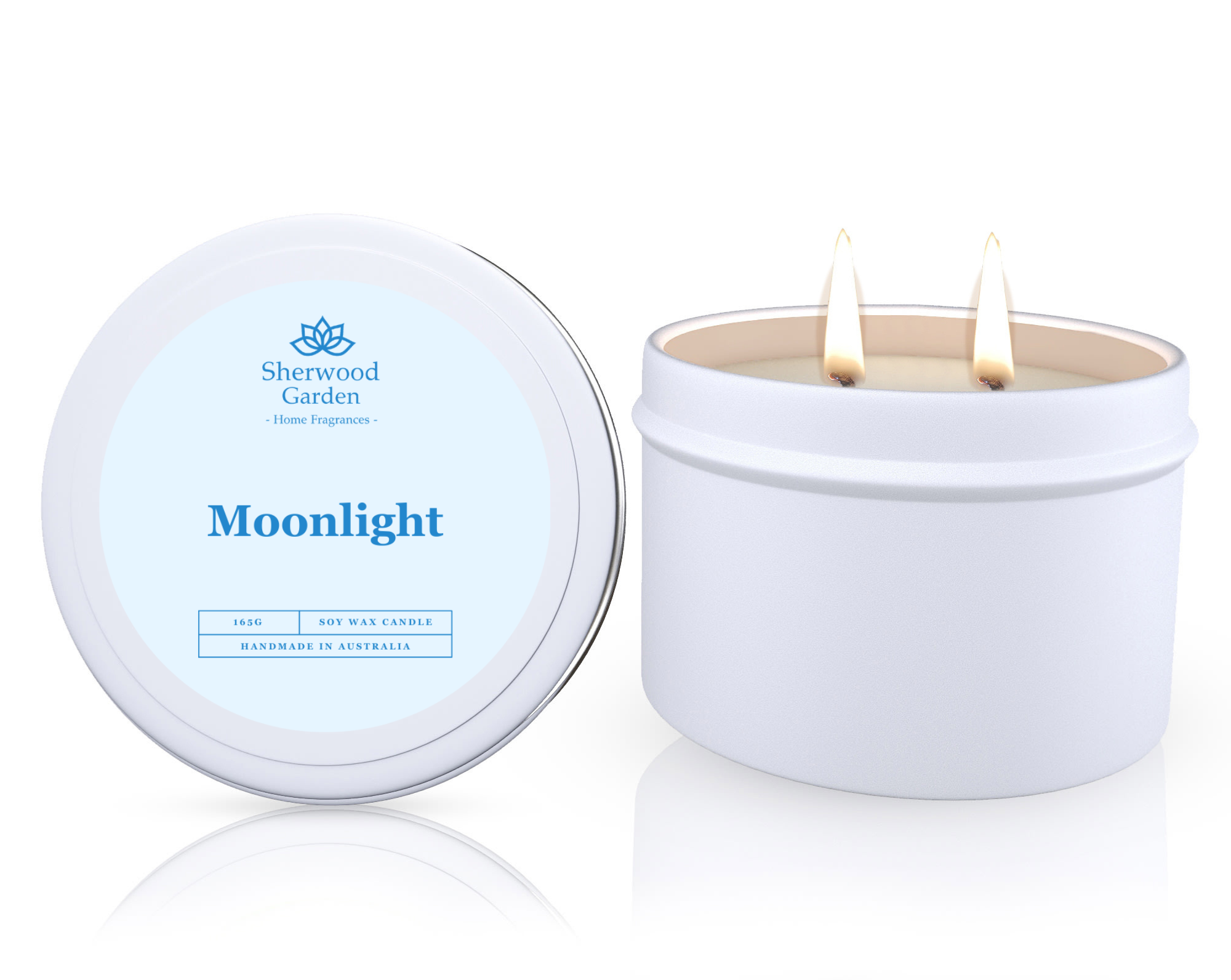 Sherwood Garden Moonlight Grapefruit Mandarin Soy Wax Candle Tin 165g