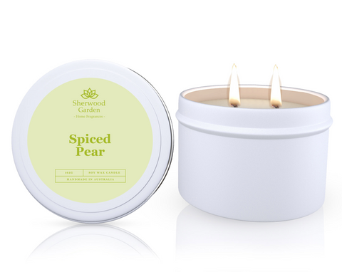 Sherwood Garden Spiced Pear Soy Wax Candle Tin 165g