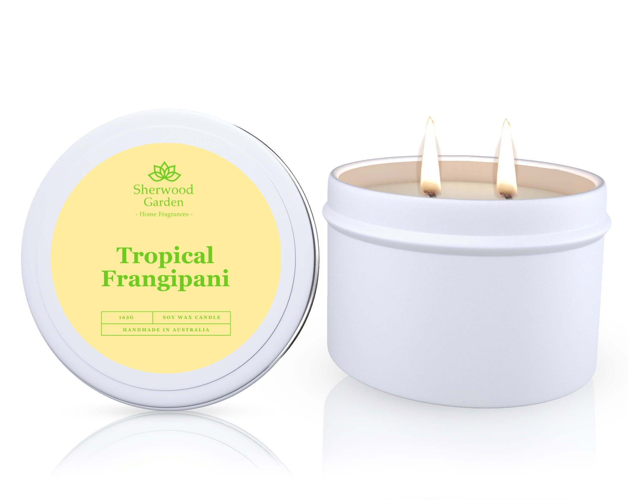 Sherwood Garden Tropical Frangipani Soy Wax Candle Tin 165g