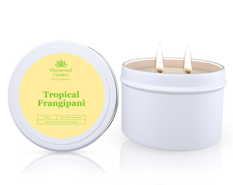 Sherwood Garden Tropical Frangipani Soy Wax Candle Tin 165g
