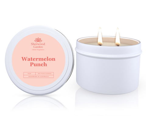 Sherwood Garden Watermelon Soy Wax Candle Tin 165g
