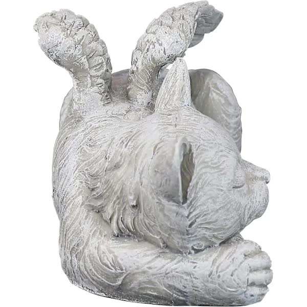 Angel Cat Pet Wings Memorial Statue Headstone Garden Ornament