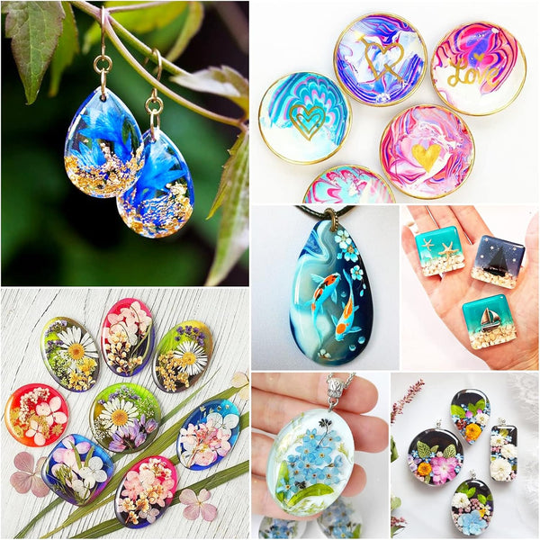 38 Shape Silicone Resin Epoxy Mold Jewellery Pendant Keychain Teardrop