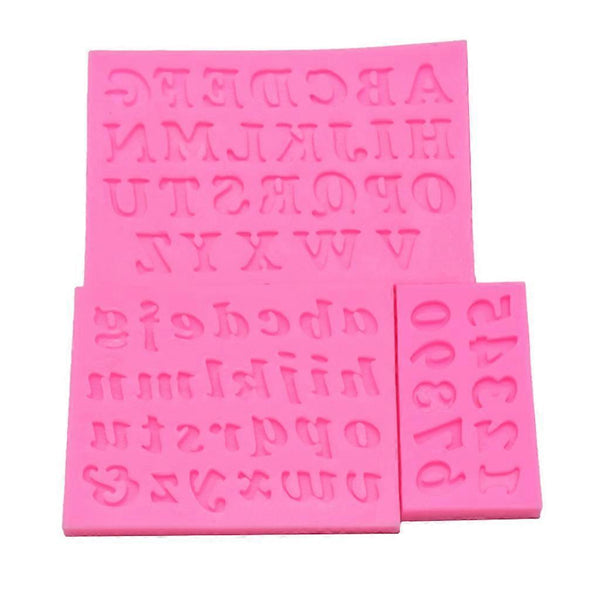3 Pce Alphabet Letter Number Pendant Resin Mold For Epoxy Resin Jewellery Making