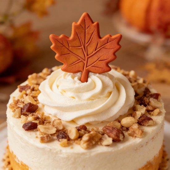 3 Pce Silicone Mold Set Maple Leaf Leaves Snowflake Baking Chocolate Fondant Icing