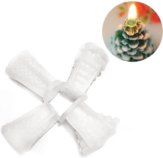 4 x Silicon Christmas Xmas Tree Mold Mould Set Candle Resin Soap Making Craft