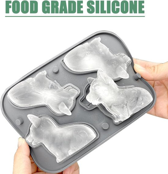 Corgi Dog Silicone Ice Cube Mold + Funnel Cute Fun Novelty