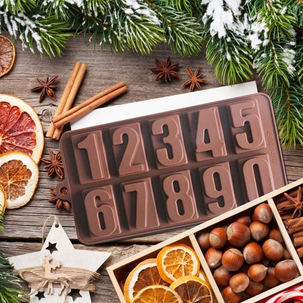0-9 Number Numeral Silicone Mold Biscuits Cookie Candy Chocolate Cake Fondant
