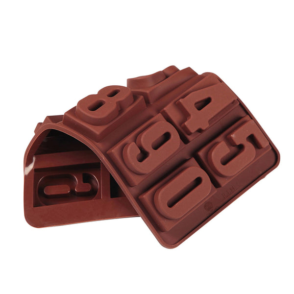 0-9 Number Numeral Silicone Mold Biscuits Cookie Candy Chocolate Cake Fondant