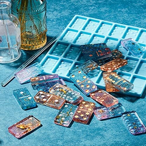 Domino Set Silicone Mold Resin Candy Clay Chocolate Cake Jewellery DIY
