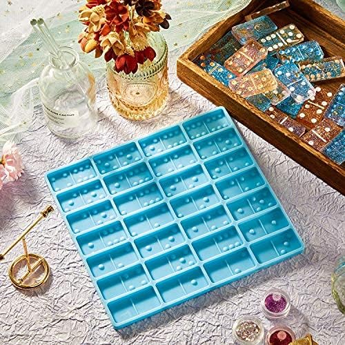 Domino Set Silicone Mold Resin Candy Clay Chocolate Cake Jewellery DIY