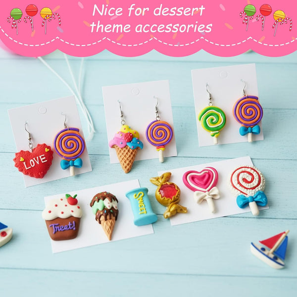 2 Pcs Sweet Ice Cream Lolly Silicone Mold Polymer Clay Jewellery Earrings DIY