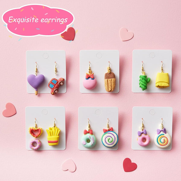 2 Pcs Sweet Ice Cream Lolly Silicone Mold Polymer Clay Jewellery Earrings DIY