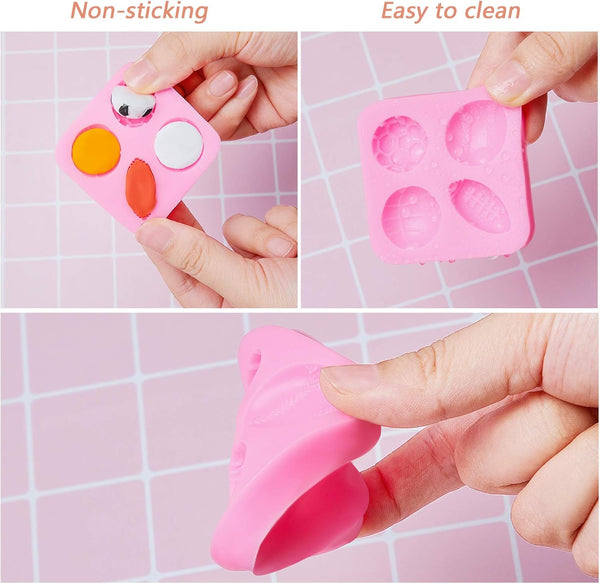 2 Pce Sports Silicone Mold Cake Fondant Topper Decor Football Basketball Baseball Soccer