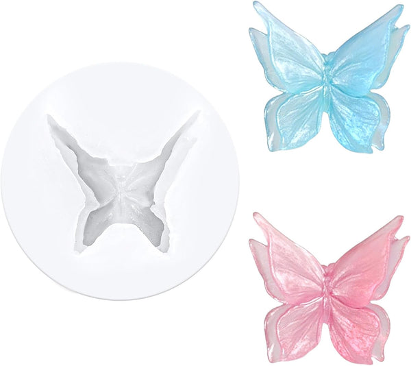 3D Butterfly Silicone Mold Chocolate Fondant Soap Candle Resin Epoxy DIY