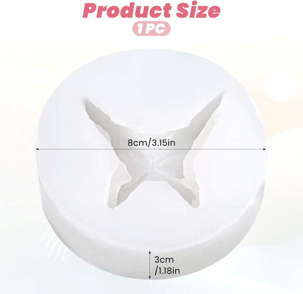 3D Butterfly Silicone Mold Chocolate Fondant Soap Candle Resin Epoxy DIY