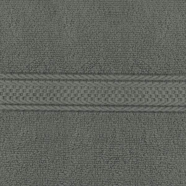 6 Pack Ring Spun Cotton Hand Towels 16 x 28 Inches 600gsm Grey