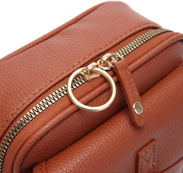 Genuine Leather RFID Crossbody Shoulder Mini Bag Handbag Black