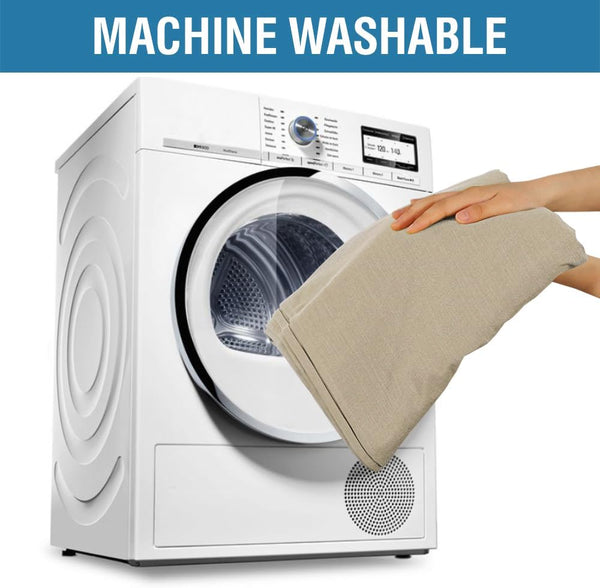 Linen Look Polyester Textured Waterproof 260gsm Tablecloth 60 x 120" Taupe