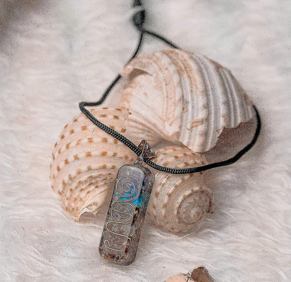7 Chakra Healing Gemstone Crystal Necklace Wire Wrapped Adjustable Cord